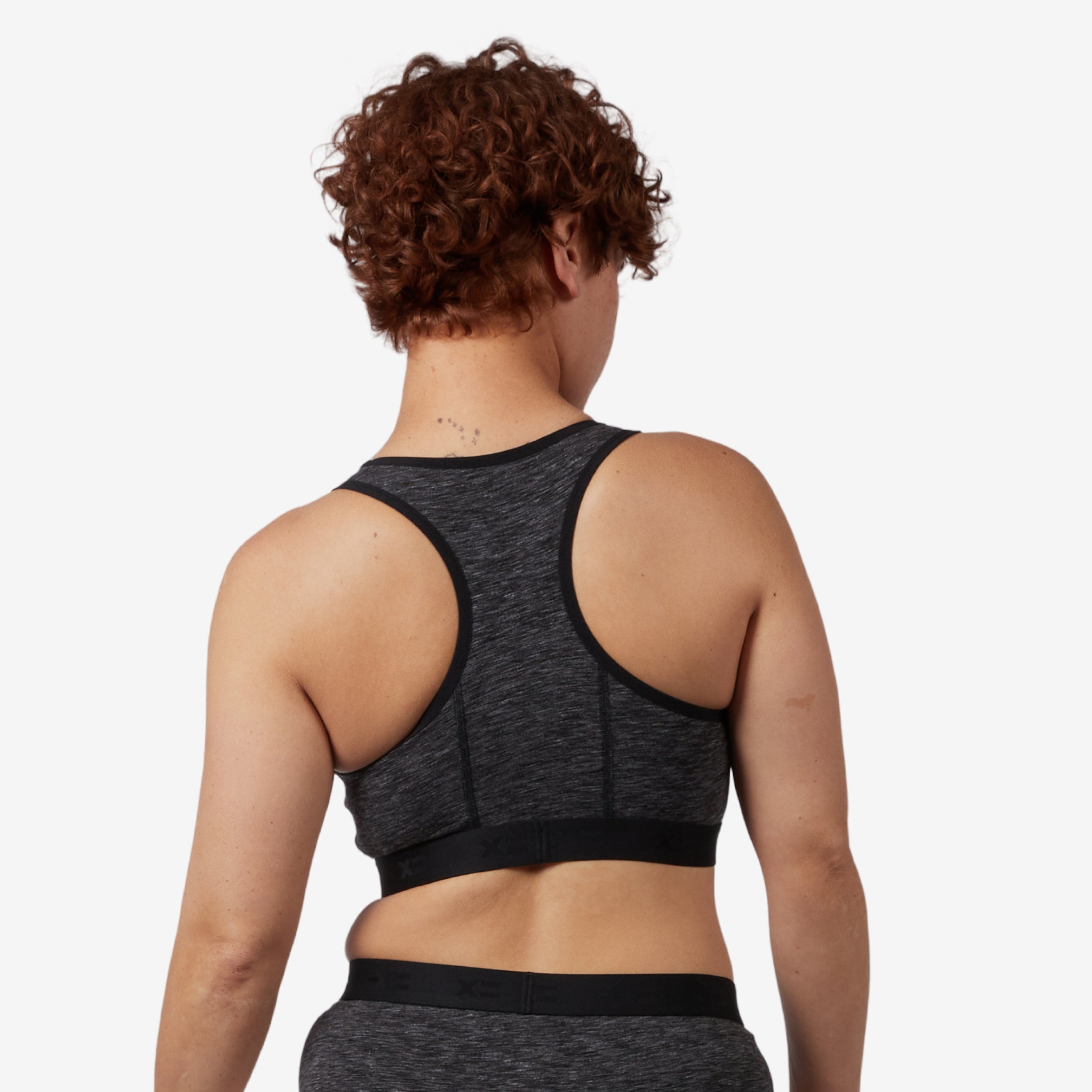Racerback Soft Bra - Meteor Gray Heather