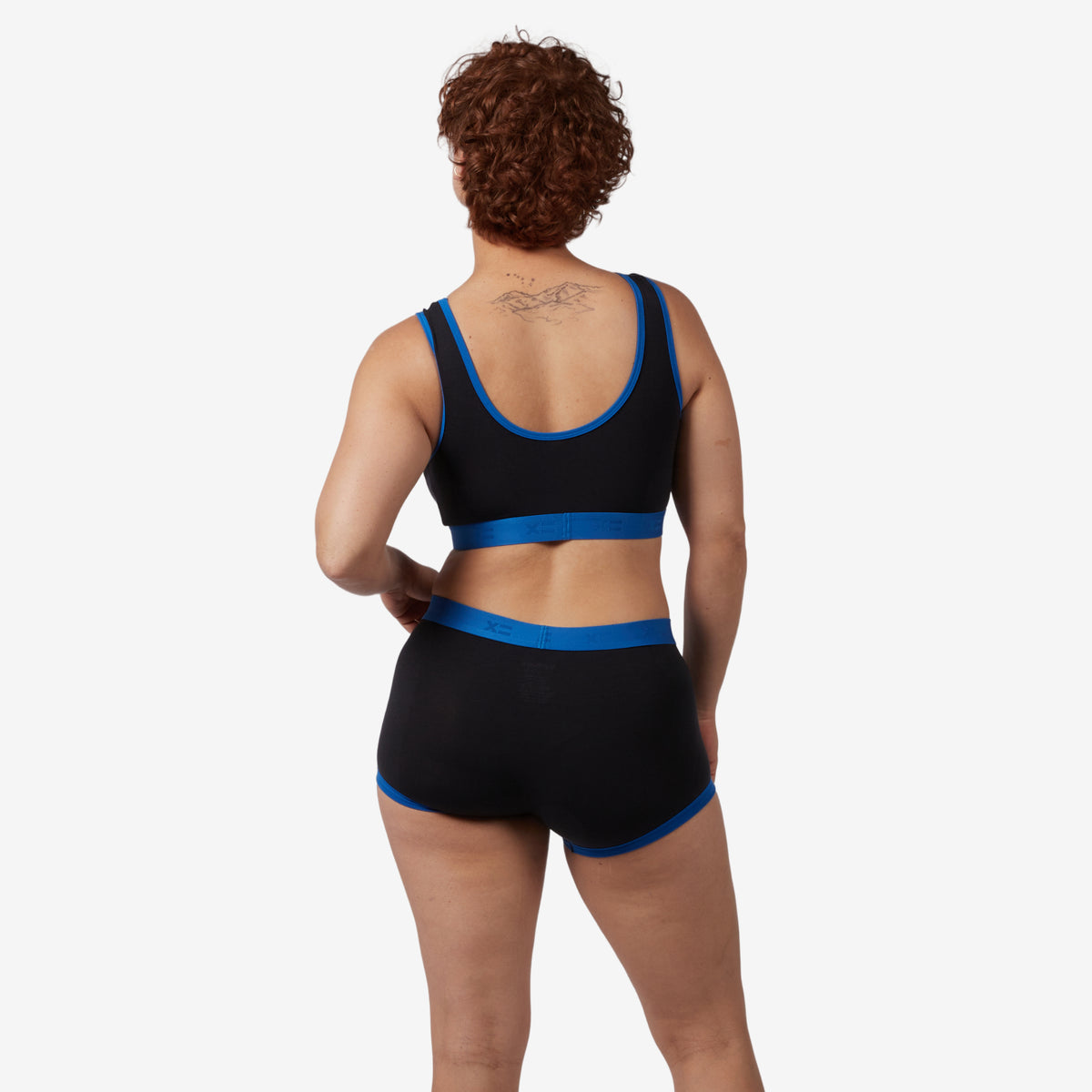 Boy Shorts - TENCEL Modal Ink Blue Edge