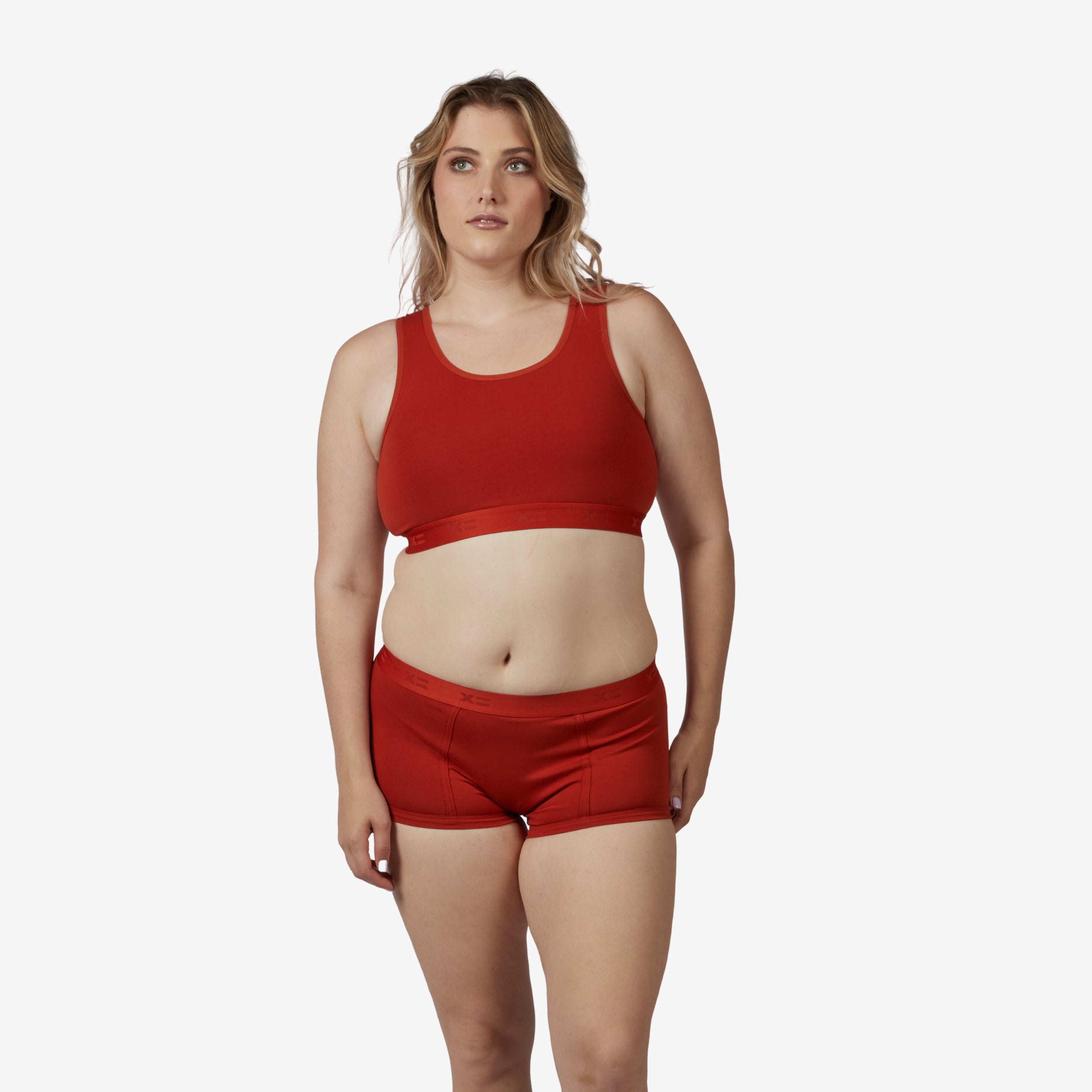Model: Natalie is 5'11" and wears a Medium