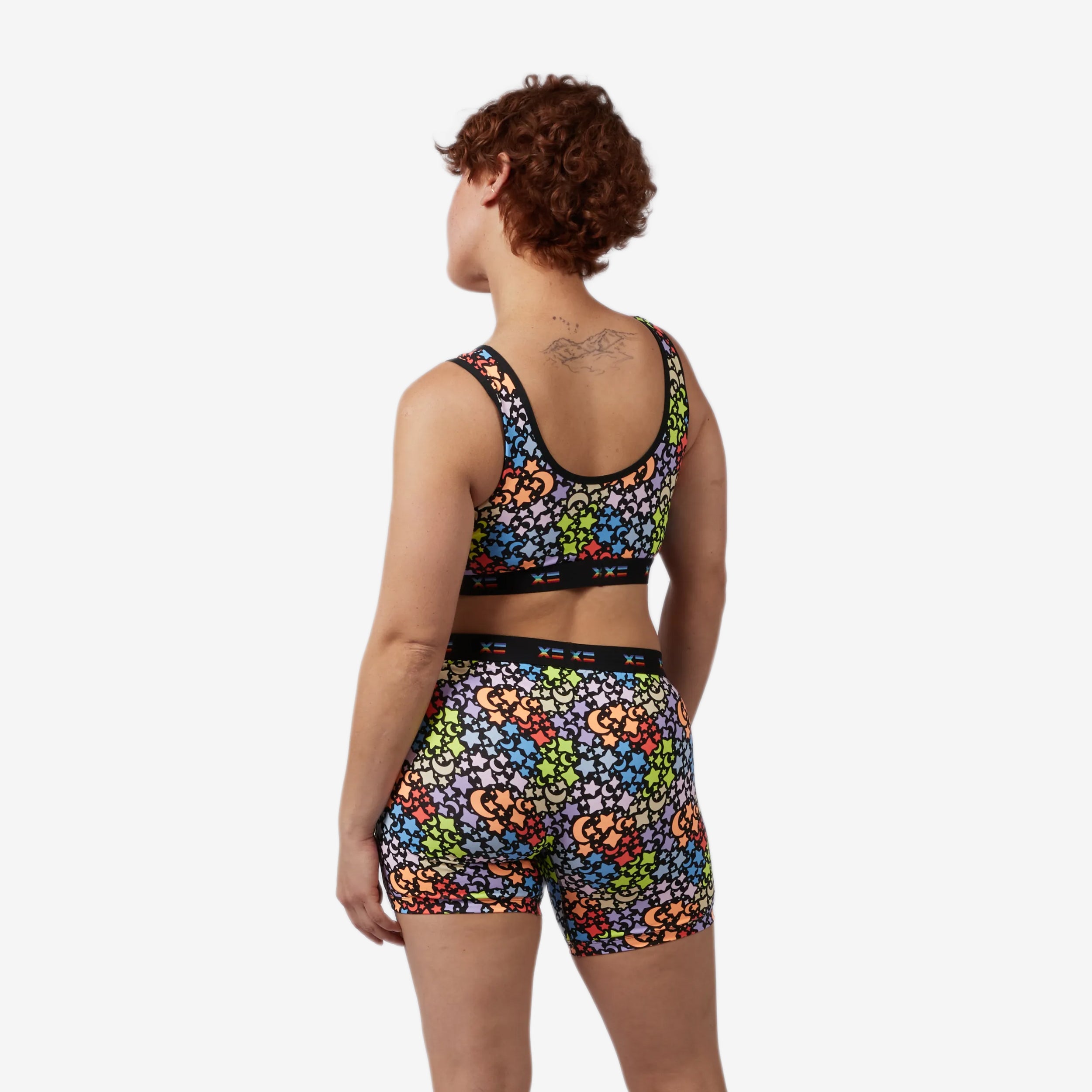 6" No Fly Boxer Briefs - Rainbow Starburst
