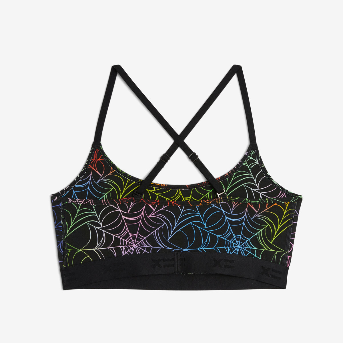 Low Cut Soft Bra - Rainbow Web