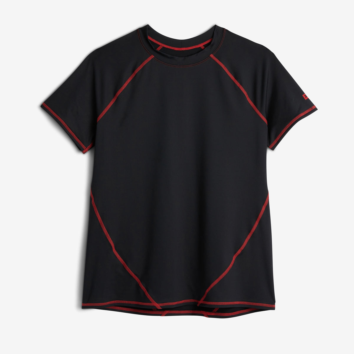 Swim Rashguard Tee - Red Edge
