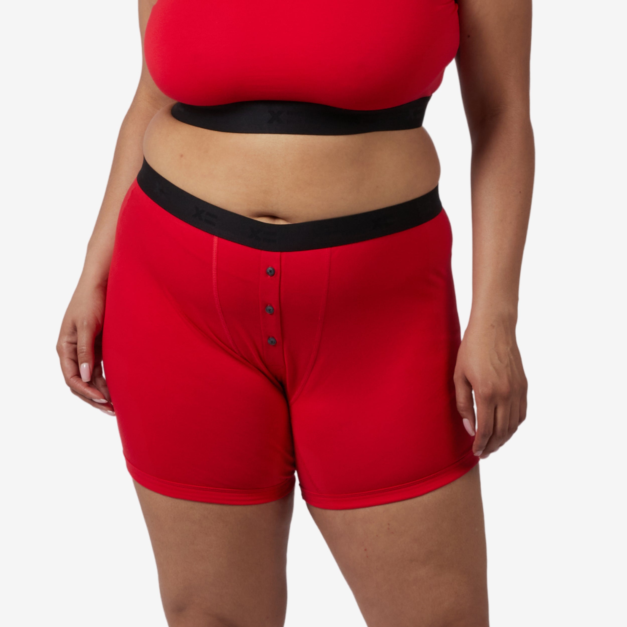6" Fly Boxer Briefs - Red Riot