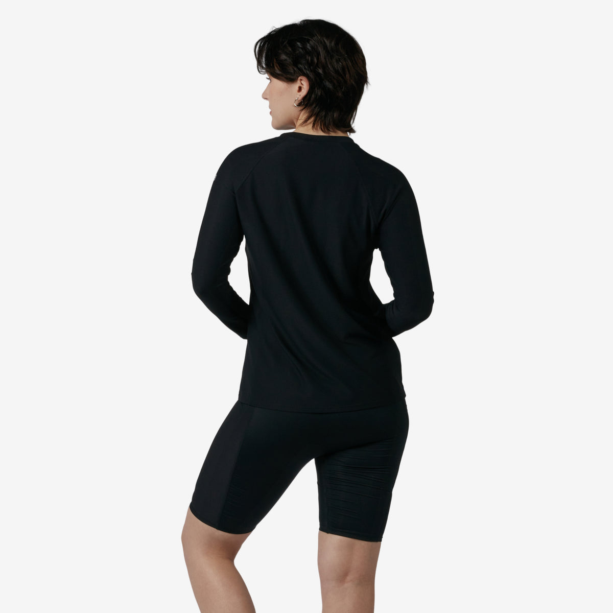 Swim Solarmesh Long Sleeve Sun Guard - Black