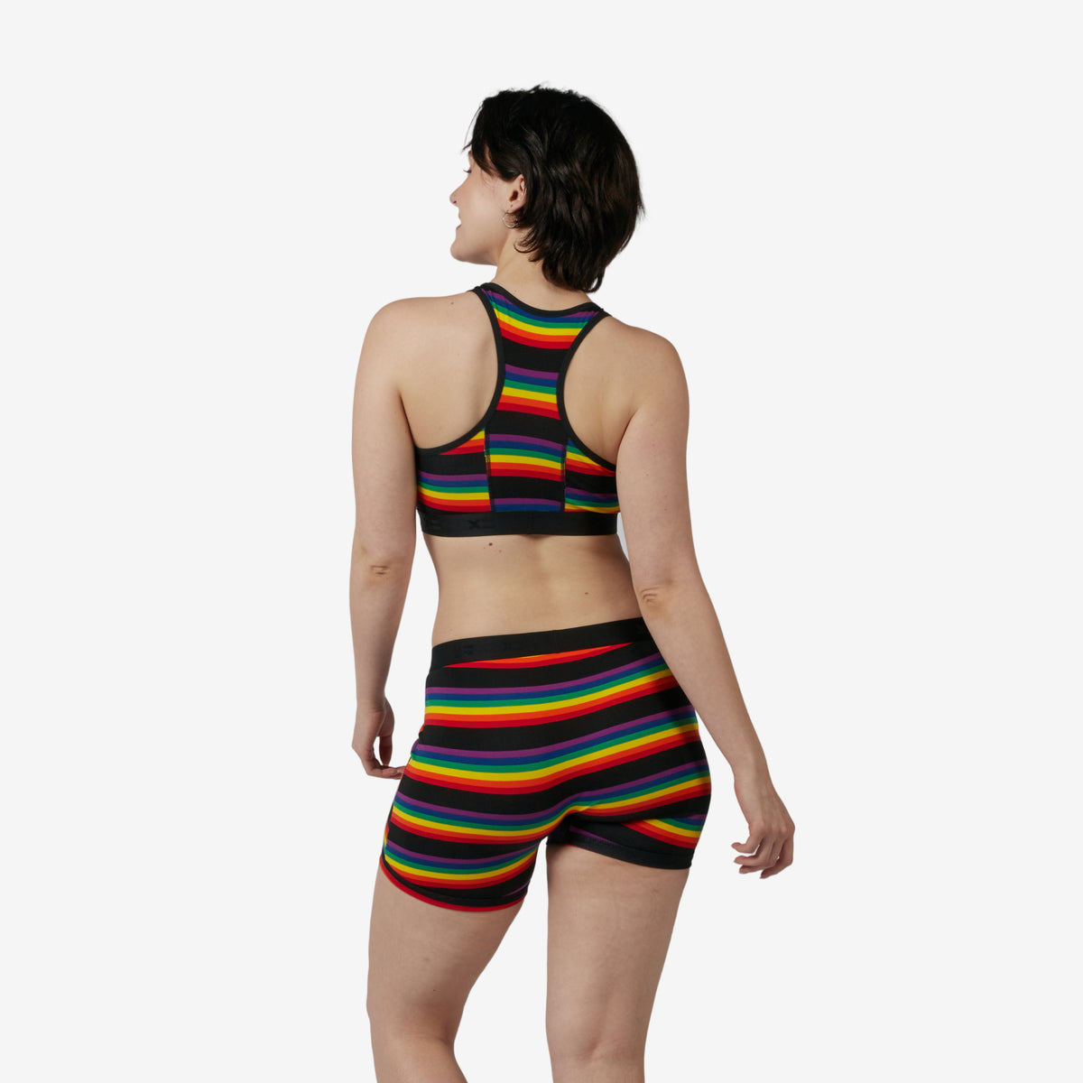 6" No Fly Boxer Briefs - Stripe Unbound