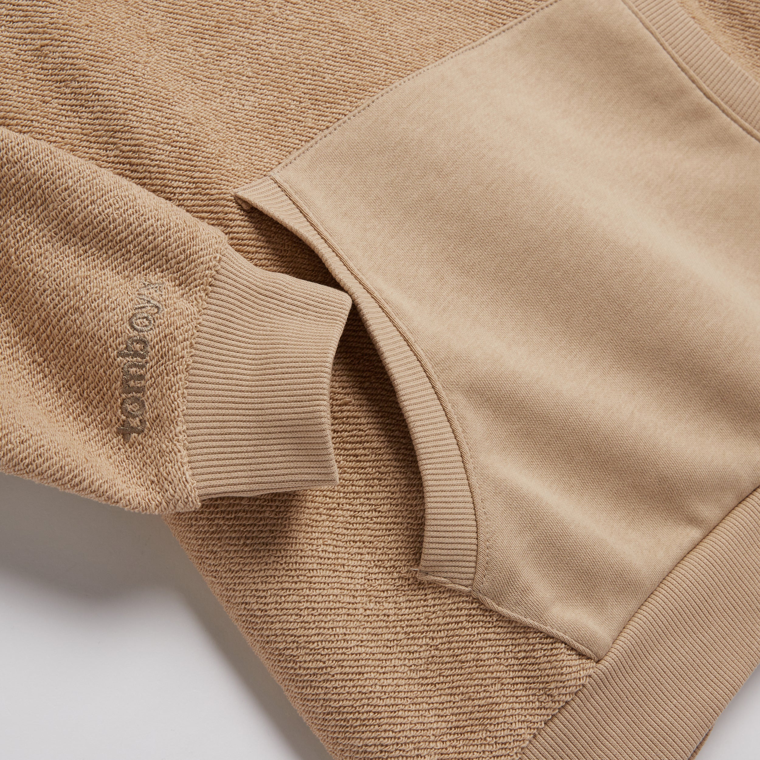 Inside Out French Terry Hoodie - Taupe