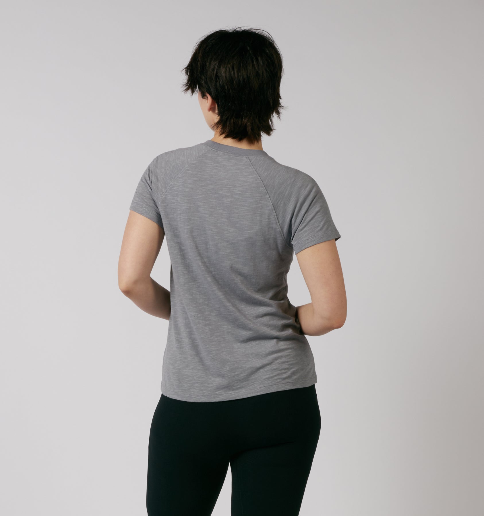 Short Sleeve Jersey Slub Raglan Tee - Ultimate Gray