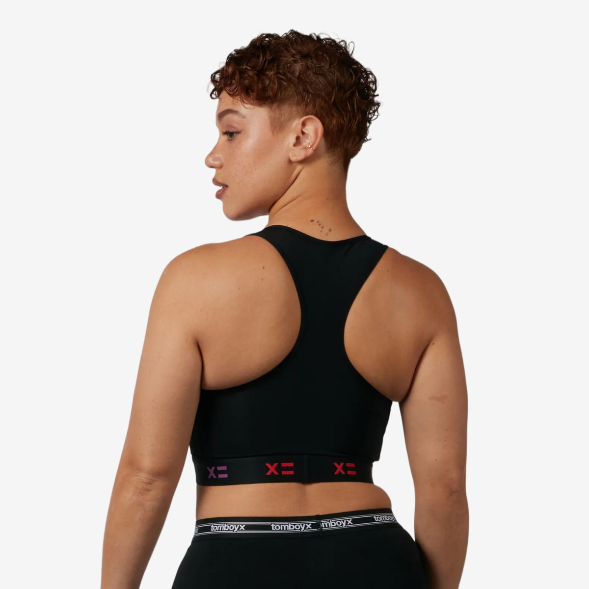 Essential Chest Binder - Black X= Rainbow