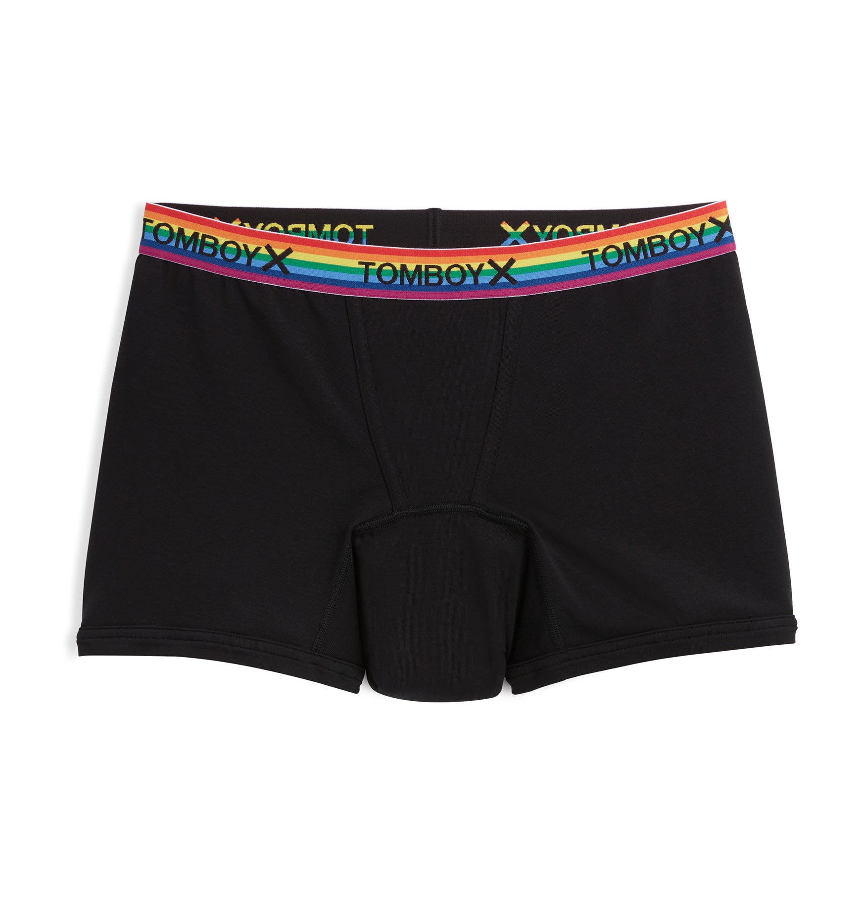 First Line Period 4.5" Trunks 3-Pack - Black Rainbow Logo